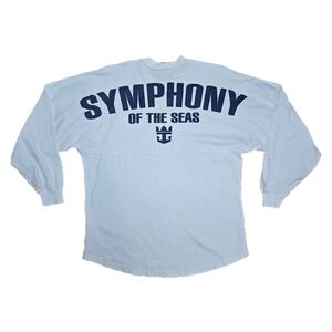 Symphony of the Seas Cruise Ship White Long Sleeve Spirit Jersey Adult Sz Small